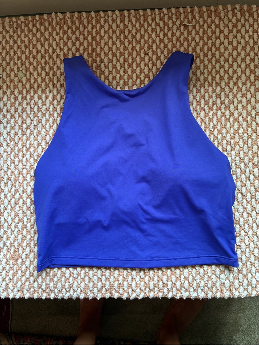 Athleta Royal Blue Cropped Tank Swim or Gym Size S but runs small